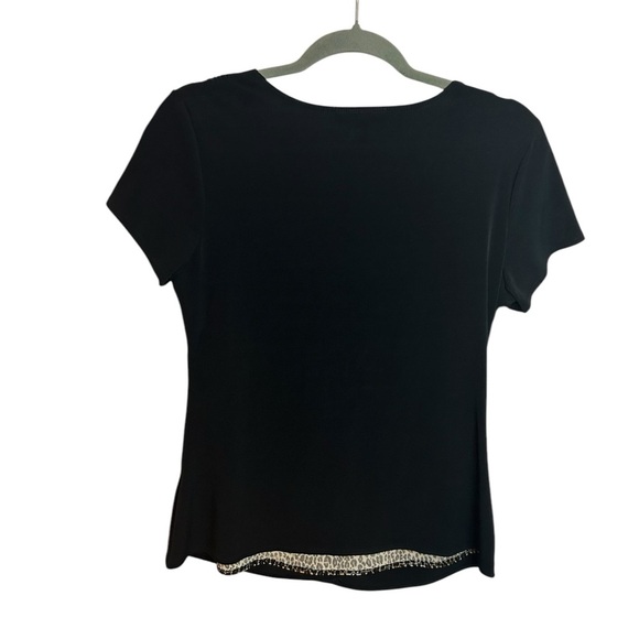 Notations Beaded Animal Print Y2K Top - Picture 2 of 5